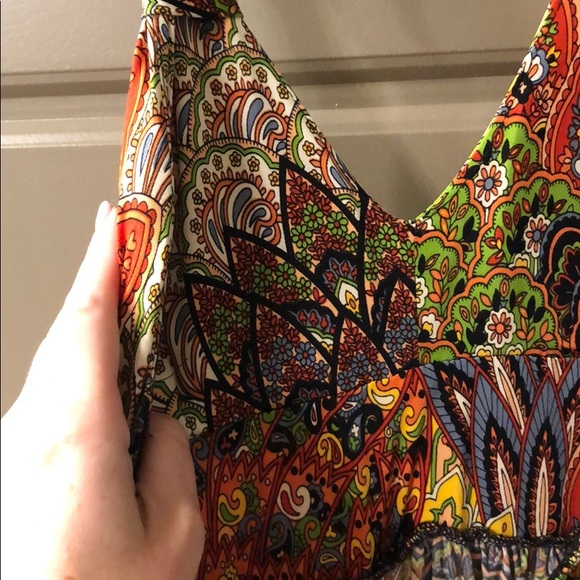 Boho paisley halter maxi dress - Picture 5 of 7